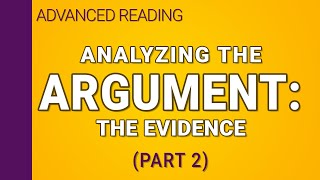 Analyzing the argument  Part 1 of 2 [upl. by Shawn]