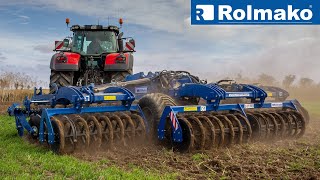 Polish export success – the U671 heavy disc harrow from Rolmako [upl. by Enawd430]