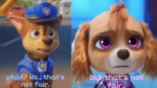 skye and Chase have same moment• paw patrol the mighty movie• 💙💗 pawpatrolthemightymovie [upl. by Raphaela633]