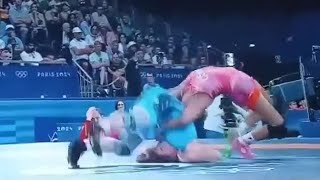 Kennedy Blades Suplex alemán Catalina Axente juegosolímpicos2024 paris2024 [upl. by Zilevi757]