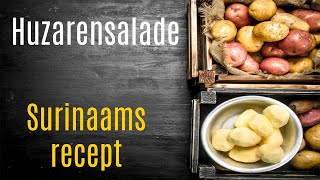 Huzarensalade Surinaams recept  How to Make a potato salad recipe [upl. by Lemuelah712]