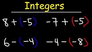 Adding and Subtracting Integers Using a Simple Method [upl. by Nivi119]