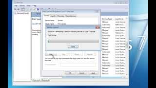 Fix Print Spooler Error 1053  Video Tutorial [upl. by Wolgast]