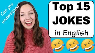 Top 15 Jokes in English Can you understand them [upl. by Hosbein]