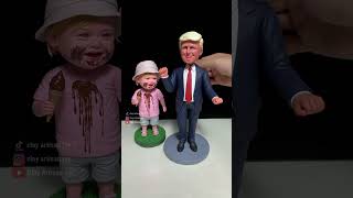 From Clay to Bobblehead ：Cute Character and Donald Trump [upl. by Kessel488]