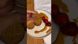 Healthy 3Ingredients Peanut Butter Cookies [upl. by Eyram272]