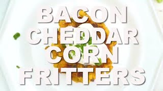 Baco Cheddar Corn Fritters Video [upl. by Nilsoj432]