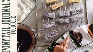 Classic Lamingtons filled with Jam [upl. by Idram100]