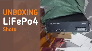 Unboxing Lifepo4 48v 100Ah Shoto SDA1048100 [upl. by Biel]