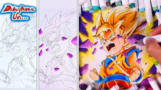 Tutorial Como Dibujar a GOKU de Dragon Ball Daima  How to Draw GOKU  DibujAme Un [upl. by Tawney]