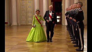 King Harald V of Norway and Queen Sonja 80 year birthday – Banquet at the Royal Palace [upl. by Akfir31]