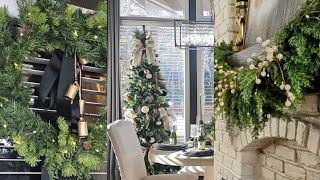 2 Stunning Christmas Trees 1 Elegant Diy Centerpiece Decorate With Me [upl. by Joappa]