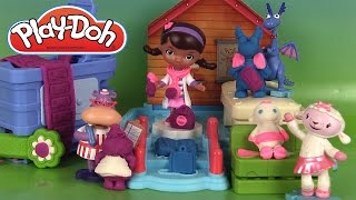 Docteur la Peluche Pâte à modeler Clinique du docteur Play Doh Doc McStuffins Clinic Playset [upl. by Adnilreh]