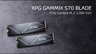 XPG GAMMIX S70 BLADE PCIe Gen4x4 M2 2280 SSD [upl. by Verger155]