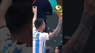 Messi world cup celebration messi messilovers worldcupchampions football [upl. by Neall608]