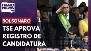 TSE aprova registro de candidatura de Jair Bolsonaro [upl. by Orodoet215]