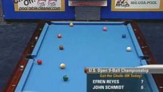 Billiards Pool US Open 9Ball Strickland v Bustamante [upl. by Edyaw477]