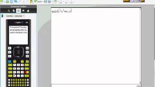 TiNspire CAS Implicit Differentiation Tangent Line Problem [upl. by Yves]