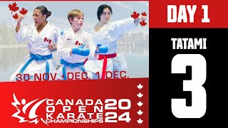 Open du Canada Open 2024 – DAYJOUR 1  Tatami 3 Nov 30 nov [upl. by Narine]