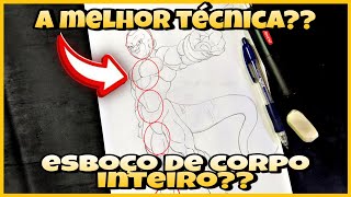 Você precisa entender Como desenhar corpo inteiro  Dicas de Esboço [upl. by Anirtep]