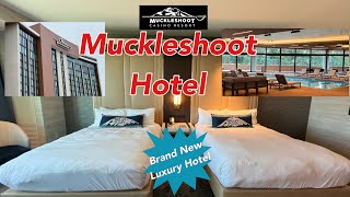 Brand New Muckleshoot Casino Resort Hotel Tour Luxury Room Auburn WA Seattle [upl. by Inimak]