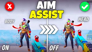 AIM ASSIST ON VS AIM ASSIST OFF  DIFFERENCE BETWEEN AIM ASSIST OFF AND ON  BGMI  Pubg Mobile [upl. by Eidroj42]