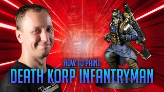 How to Paint a Death Korps of Krieg Infantryman for 40K [upl. by Monah]