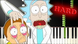 RICK AND MORTY THEME SONG  Piano Tutorial [upl. by Dzoba]