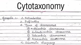 MSc First sem Cytotaxonomy Zoology Full Details in Hindi [upl. by Nalyad]