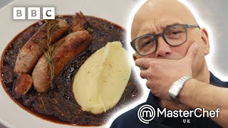 Gregg Wallace Is In Awe Over Marcus Wareings Bangers amp Mash  MasterChef UK [upl. by Naloj]