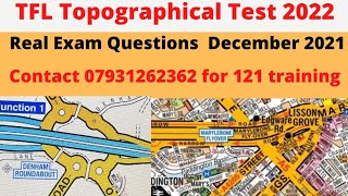 TFL Topographical test 2022Real exam questions December 2021 Topographical Training [upl. by Mccallion857]