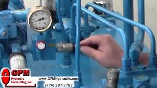 Setting Pump Compensator amp Relief Valve [upl. by Iraam795]