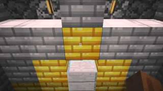 Minecraft Introducing the Lava Door  No bad guys allowed [upl. by Aisorbma]