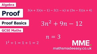 Algebra  Proof Foundation Video 1 [upl. by Isiah]