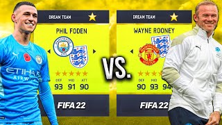 Foden vs Rooney DREAM TEAMS in FIFA 22 🏴󠁧󠁢󠁥󠁮󠁧󠁿 [upl. by Destinee]