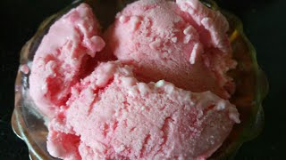 Rose IceCream Recipe  Ice Cream with Rose Syrup  Ice Cream in Blending Jar  Summer Dessert [upl. by Parsifal]