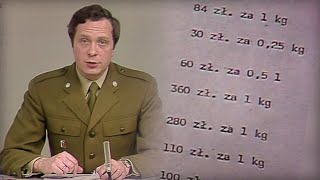 Ceny podstawowych produktów w 1982 „Cukier biały kryształ 46 zł za kg” – Retro TVP3 Wrocław [upl. by Gurl]