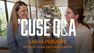 Cuse QampA with Sasha Perugini  Syracuse University [upl. by Peursem]