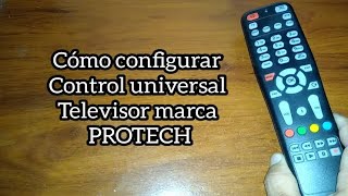 Codigo para TV PROTECH Control universal [upl. by Esoj]