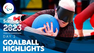 Goalball  Day 2 Highlights  Santiago 2023 Parapan American Games [upl. by Odnanref]