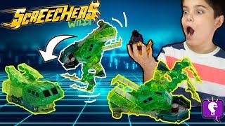 SCREECHERS Wild Cars Review and Play with HobbyKidsTV [upl. by Aveline]