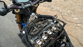 دباب سوزوكي 1000  تغير البواجي وتنظيف الفلتر الرياضي GSX S1000 suzuki1000 [upl. by Lenny117]