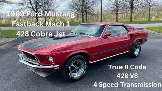 1969 Ford Mustang Fastback Mach 1 428 Cobra Jet [upl. by Thorny]