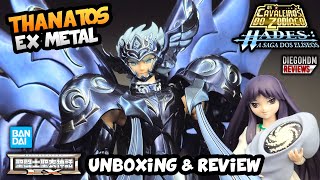 Cloth Myth EX THANATOS EX Metal CDZ Saint Seiya Unboxing e Review BR [upl. by Arretak]