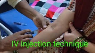 IV injection technique IV injection kaise lagate hai IV injection pharmacology practical [upl. by Estel]