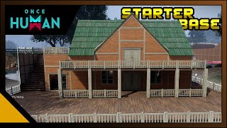 Once Human Starter Base With Garage Build Guide [upl. by Kcirdled638]