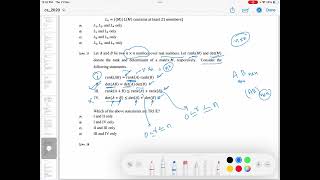 Gate Data Science And AI  Linear Algebra Previous Year Questions [upl. by Coombs]