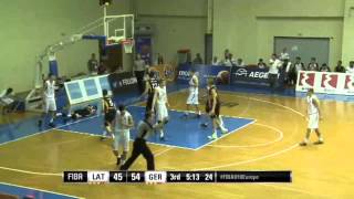 Isaiah Hartenstein  21 PTS amp 11 REB amp 3 AST vs Latvia  2015 U18 European Championship [upl. by Elia]