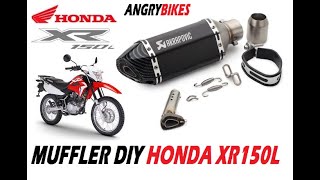 MUFFLER INSTALLED DIY HONDA XR150L [upl. by Nathanial]