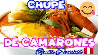 Como hacer chupe de camarones 😋 receta peruana 🇵🇪 [upl. by Oirevlis798]